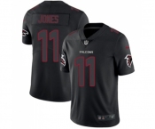 Men's Atlanta Falcons #11 Julio Jones Limited Black Rush Impact Football Jersey