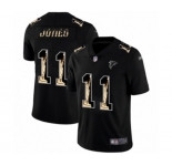 Men's Atlanta Falcons #11 Julio Jones Limited Black Statue of Liberty Football Jersey