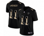 Men's Atlanta Falcons #11 Julio Jones Limited Black Statue of Liberty Football Jersey