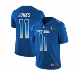 Men's Atlanta Falcons #11 Julio Jones Limited Royal Blue NFC 2019 Pro Bowl Football Jersey
