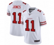 Men's Atlanta Falcons #11 Julio Jones White Team Logo Cool Edition Jersey