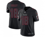 Men's Atlanta Falcons #18 Calvin Ridley Limited Black Rush Impact Football Jersey