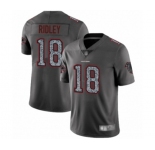 Men's Atlanta Falcons #18 Calvin Ridley Limited Gray Static Fashion Football Jersey