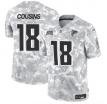 Men's Atlanta Falcons #18 Kirk Cousins 2024 F.U.S.E. Arctic Camo Salute to Service Limited Football Stitched Jersey