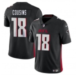 Men's Atlanta Falcons #18 Kirk Cousins Black Vapor Untouchable Limited Football Stitched Jersey