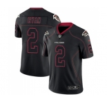 Men's Atlanta Falcons #2 Matt Ryan Limited Lights Out Black Rush Football Jersey