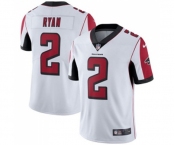 Men's Atlanta Falcons #2 Matt Ryan White Vapor Untouchable Limited Player Football Jersey