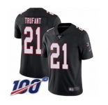 Men's Atlanta Falcons #21 Desmond Trufant Black Alternate Vapor Untouchable Limited Player 100th Season Football Jersey