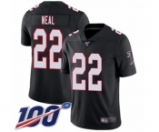 Men's Atlanta Falcons #22 Keanu Neal Black Alternate Vapor Untouchable Limited Player 100th Season Football Jersey