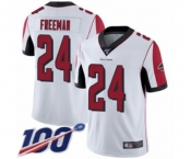 Men's Atlanta Falcons #24 Devonta Freeman White Vapor Untouchable Limited Player 100th Season Football Jersey