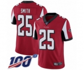 Men's Atlanta Falcons #25 Ito Smith Red Team Color Vapor Untouchable Limited Player 100th Season Football Jersey