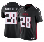 Men's Atlanta Falcons #28 Carlos Washington Jr Black 2024 F.U.S.E Vapor Untouchable Limited Football Stitched Jersey
