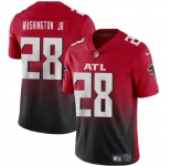 Men's Atlanta Falcons #28 Carlos Washington Jr Red Black Vapor Untouchable Limited Football Stitched Jersey