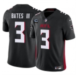 Men's Atlanta Falcons #3 Jessie Bates III Black 2024 F.U.S.E With 3-Star C Patch Vapor Untouchable Limited Stitched Football Jersey