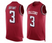 Men's Atlanta Falcons #3 Matt Bryant Limited Red Player Name & Number Tank Top Football Jersey
