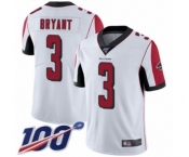 Men's Atlanta Falcons #3 Matt Bryant White Vapor Untouchable Limited Player 100th Season Football Jersey