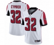 Men's Atlanta Falcons #32 Johnathan Cyprien White Vapor Untouchable Limited Player Football Jersey
