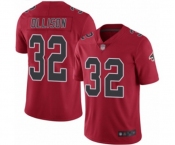 Men's Atlanta Falcons #32 Qadree Ollison Limited Red Rush Vapor Untouchable Football Jersey