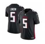 Men's Atlanta Falcons #5 Drake London Black 2023 F.U.S.E. Vapor Untouchable Limited Stitched Football Jersey