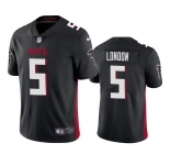 Men's Atlanta Falcons #5 Drake London Black Vapor Untouchable Limited Stitched Jersey