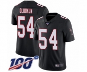 Men's Atlanta Falcons #54 Foye Oluokun Black Alternate Vapor Untouchable Limited Player 100th Season Football Jersey
