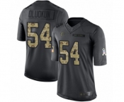 Men's Atlanta Falcons #54 Foye Oluokun Limited Black 2016 Salute to Service Football Jersey