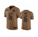 Men's Atlanta Falcons #6 Younghoe Koo 2023 Brown Salute To Setvice Limited Football Stitched Jersey