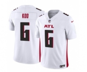 Men's Atlanta Falcons #6 Younghoe Koo White 2023 F.U.S.E. Vapor Untouchable Limited Football Stitched Jersey