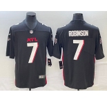 Men's Atlanta Falcons #7 Robinson Black Vapor Untouchable Limited Football Stitched Jersey