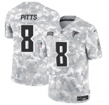 Men's Atlanta Falcons #8 Kyle Pitts 2024 F.U.S.E. Arctic Camo Salute to Service Limited Football Stitched Jersey