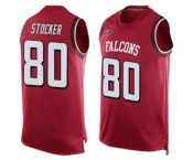 Men's Atlanta Falcons #80 Luke Stocker Limited Red Player Name & Number Tank Top Football Jersey