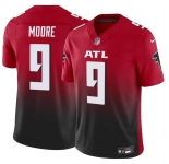 Men's Atlanta Falcons #9 Rondale Moore Red Black 2023 F.U.S.E Vapor Untouchable Limited Football Stitched Jersey