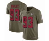 Men's Atlanta Falcons #93 Allen Bailey Limited Olive 2017 Salute to Service Football Jersey