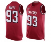 Men's Atlanta Falcons #93 Allen Bailey Limited Red Player Name & Number Tank Top Football Jersey