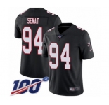 Men's Atlanta Falcons #94 Deadrin Senat Black Alternate Vapor Untouchable Limited Player 100th Season Football Jersey
