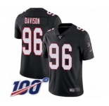 Men's Atlanta Falcons #96 Tyeler Davison Black Alternate Vapor Untouchable Limited Player 100th Season Football Jersey