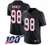 Men's Atlanta Falcons #98 Takkarist McKinley Black Alternate Vapor Untouchable Limited Player 100th Season Football Jersey