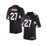 Men's Nike Arizona Cardinals #27 Tyvon Branch Limited Black Alternate NFL Jersey