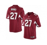 Men's Nike Arizona Cardinals #27 Tyvon Branch Limited Red Team Color NFL Jersey
