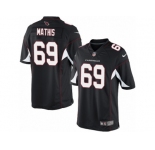 Men's Nike Arizona Cardinals #69 Evan Mathis Limited Black Alternate NFL Jersey