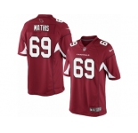 Men's Nike Arizona Cardinals #69 Evan Mathis Limited Red Team Color NFL Jersey