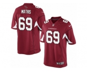 Men's Nike Arizona Cardinals #69 Evan Mathis Limited Red Team Color NFL Jersey