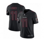 Men's Nike Atlanta Falcons #11 Julio Jones Limited Black Rush Impact NFL Jersey