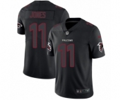 Men's Nike Atlanta Falcons #11 Julio Jones Limited Black Rush Impact NFL Jersey