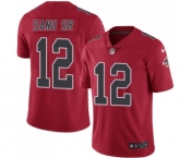Men's Nike Atlanta Falcons #12 Mohamed Sanu Elite Red Rush Vapor Untouchable NFL Jersey
