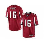 Men's Nike Atlanta Falcons #16 Justin Hardy Limited Red Team Color NFL Jersey