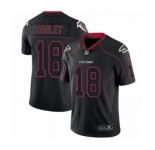 Men's Nike Atlanta Falcons #18 Calvin Ridley Limited Lights Out Black Rush NFL Jersey
