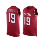 Men's Nike Atlanta Falcons #19 Andre Roberts Limited Red Player Name & Number Tank Top NFL Jersey