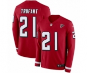 Men's Nike Atlanta Falcons #21 Desmond Trufant Limited Red Therma Long Sleeve NFL Jersey