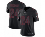 Men's Nike Atlanta Falcons #24 Devonta Freeman Limited Black Rush Impact NFL Jersey